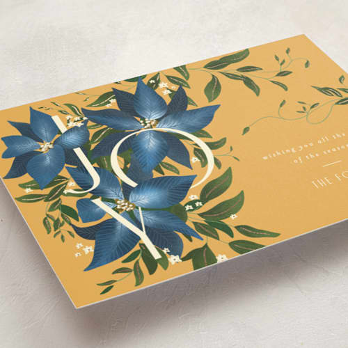 This is a bluejay met with foil pressed by Leah Bisch called winter vine printing on signature in standard