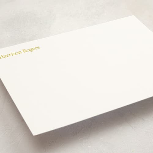This is a moss personalized stationery thank you cards with standard by Cass Loh called taurus printing on signature in 5x7
