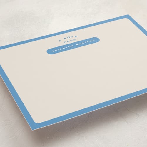 This is a ocean personalized stationery thank you cards with standard by Alexandra Cohn called prep printing on signature in 5x7