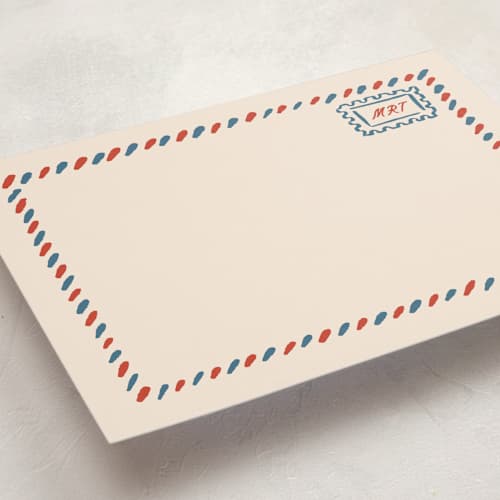 This is a north america personalized stationery thank you cards with standard by Claudia Orengo called postcard printing on signature in 5x7