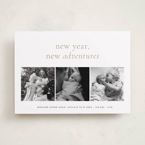 This is a ink babys first christmas with standard by Blustery August called awaits printing on recycled smooth signature in standard