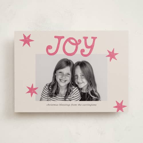 This is a candy photo christmas cards with standard by Kercia Jane called inky joy printing on recycled smooth signature in standard