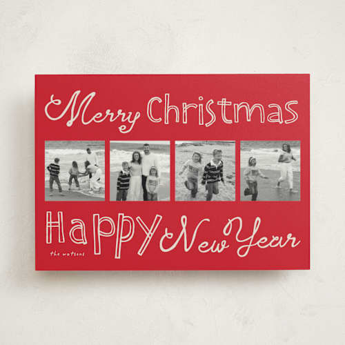 This is a santa photo christmas cards with standard by Vivian Yiwing called christmas!! printing on recycled smooth signature in standard