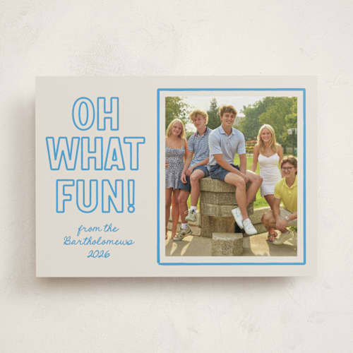 This is a polar photo christmas cards with standard by Kacey Kendrick Wagner called fun outline printing on recycled smooth signature in standard