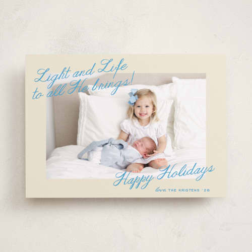 This is a icicle photo christmas cards with standard by Pati Cascino called sentinela printing on recycled smooth signature in standard