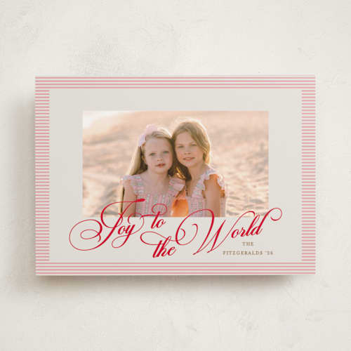 This is a sprinkles photo christmas cards with standard by Jackie Crawford called classic double frame printing on recycled smooth signature in standard