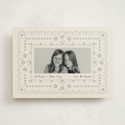 This is a natural photo christmas cards with standard by taylorVdesign called heaven + nature printing on recycled smooth signature in standard
