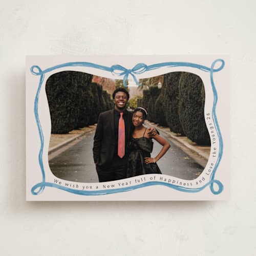 This is a sky photo christmas cards with standard by Pati Cascino called make me happy printing on recycled smooth signature in standard