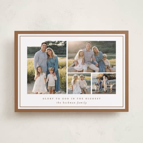 This is a pecan pie photo christmas cards with standard by Brooke Chandler called glory multipled printing on recycled smooth signature in standard