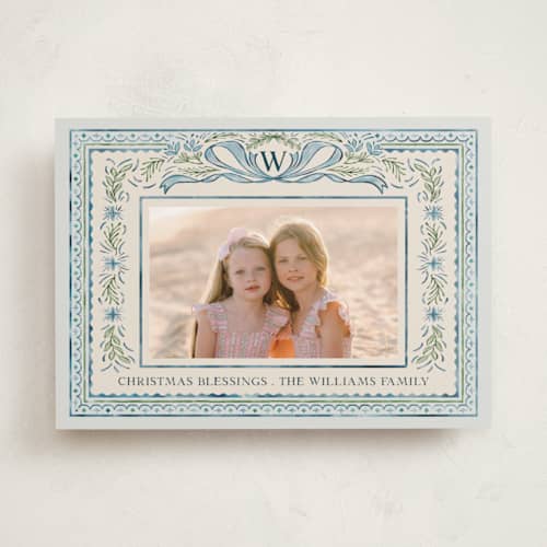 This is a blue jay photo christmas cards with standard by Paper Sun Studio called christmas gift printing on recycled smooth signature in standard