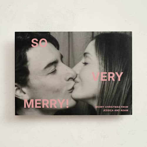 This is a bubblegum photo christmas cards with standard by Kercia Jane called so much fun printing on recycled smooth signature in standard