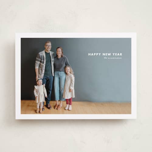 This is a ice photo christmas cards with standard by chocomocacino called mitarashi printing on recycled smooth signature in standard