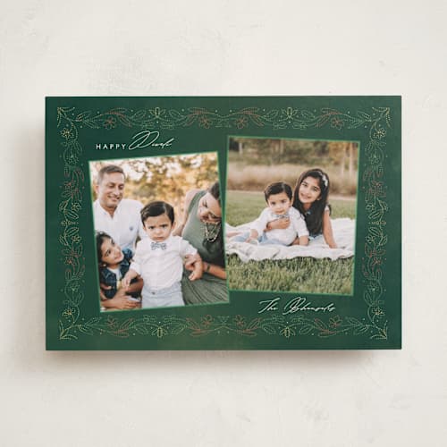 This is a bageecha diwali cards with standard by Sejal Banker called bandhej wishes printing on recycled smooth signature in standard
