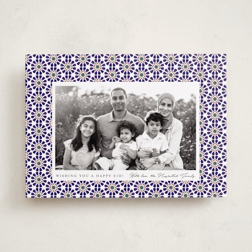 This is a dusk eid cards with standard by Inkblot Design called infinity printing on recycled smooth signature in standard