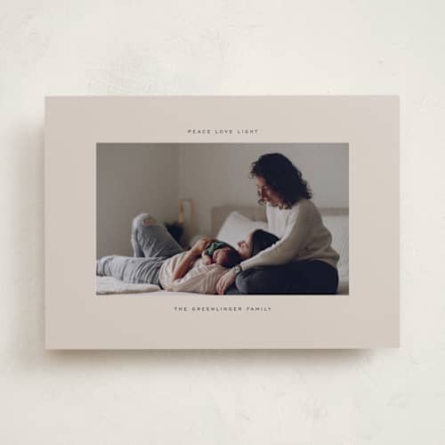 This is a zebra hanukkah cards with standard by Kamala Nahas called minimal hanukkah printing on recycled smooth signature in standard