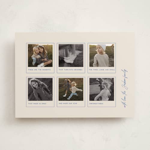 This is a eggnog new year photo cards with standard by Jenna Holcomb called moments printing on recycled smooth signature in standard