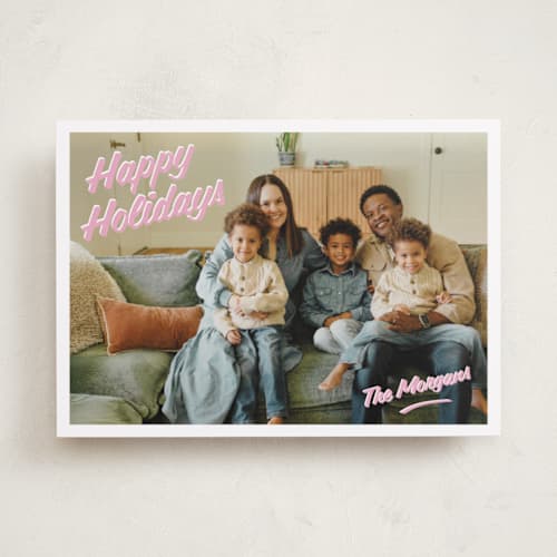 This is a gumdrop holiday photo cards with standard by Adelyn T. called painted sign printing on recycled smooth signature in standard