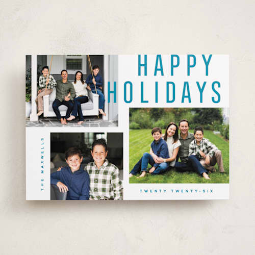 This is a wintermint holiday photo cards with standard by Kristie Kern called telluride printing on recycled smooth signature in standard