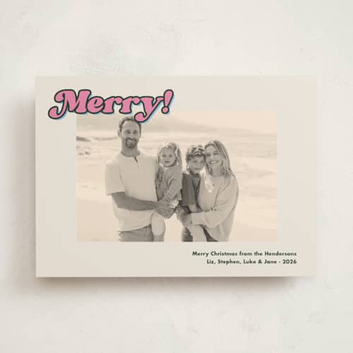 This is a gumdrop holiday photo cards with standard by Megan Davis called fleetwood printing on recycled smooth signature in standard