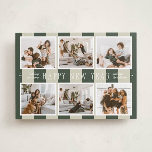 This is a spruce holiday photo cards with standard by Blustery August called apple cider printing on recycled smooth signature in standard
