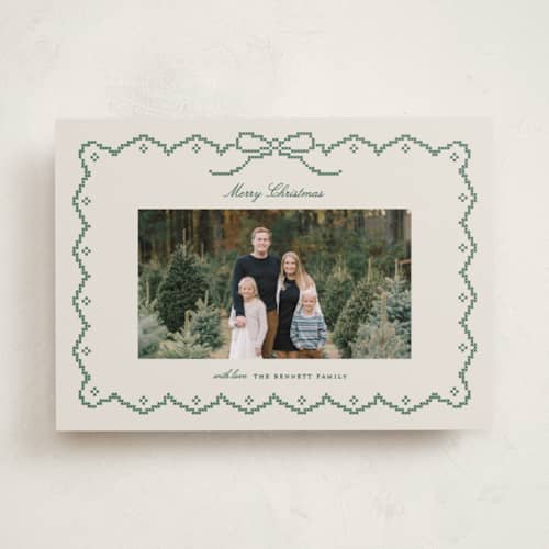 This is a juniper holiday photo cards with standard by Kelly Watkins called eloise printing on recycled smooth signature in standard