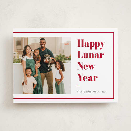 This is a cherry chinese new year cards with standard by Elysion called leap printing on recycled smooth signature in standard