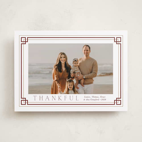 This is a maple thanksgiving cards invitations with standard by Alston Foster called bountiful printing on recycled smooth signature in standard