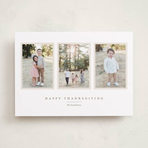 This is a pecan pie thanksgiving cards invitations with standard by Alexandra Cohn called thanksgiving photo album printing on recycled smooth signature in standard