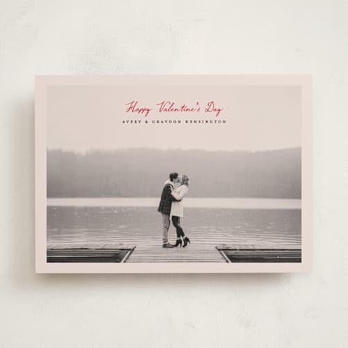 This is a crimson valentines day with standard by Pixel and Hank called a notation printing on recycled smooth signature in standard