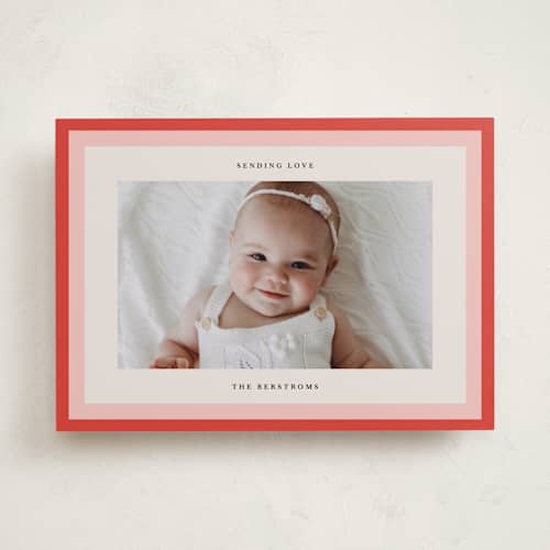 This is a tomato valentines day with standard by lori jacobs wemple called bright frame printing on recycled smooth signature in standard