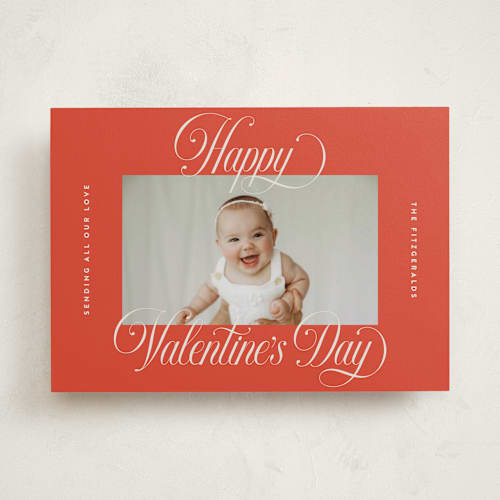 This is a apple valentines day with standard by Jackie Crawford called pretty script printing on recycled smooth signature in standard