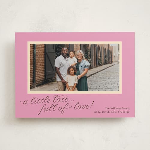 This is a strawberry valentines day with standard by Megan Davis called cotillion printing on recycled smooth signature in standard