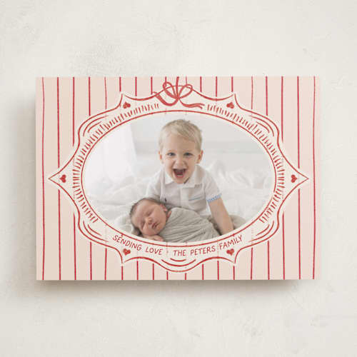 This is a apple valentines day with standard by Tamara Hilje called vintage frame printing on recycled smooth signature in standard