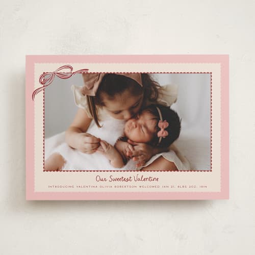This is a rose valentines day with standard by Jenna Holcomb called our sweetest valentine printing on recycled smooth signature in standard