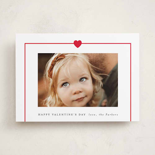 This is a cherry valentines day with standard by AK Graphics called simple heart printing on recycled smooth signature in standard