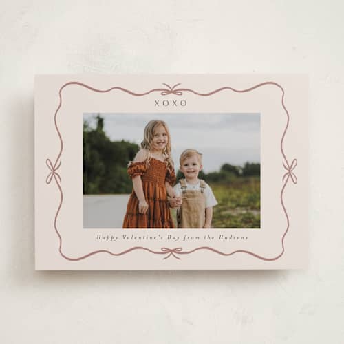 This is a petal valentines day with standard by Nicoletta Savod called smitten printing on recycled smooth signature in standard