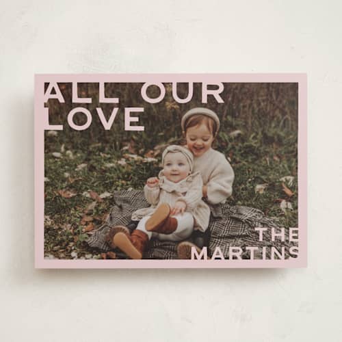 This is a blush valentines day with standard by Ani Somi called edges printing on recycled smooth signature in standard