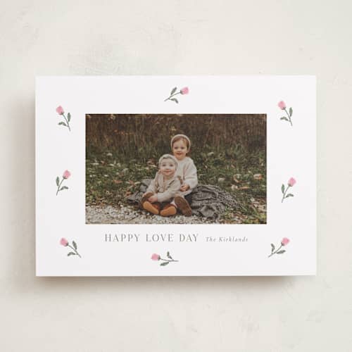 This is a rose valentines day with standard by Angela Garrick called rosie printing on recycled smooth signature in standard