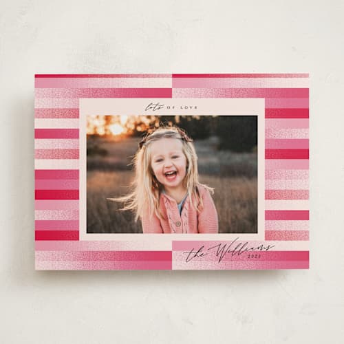 This is a blush valentines day with standard by Vivian Yiwing called shimmering love printing on recycled smooth signature in standard