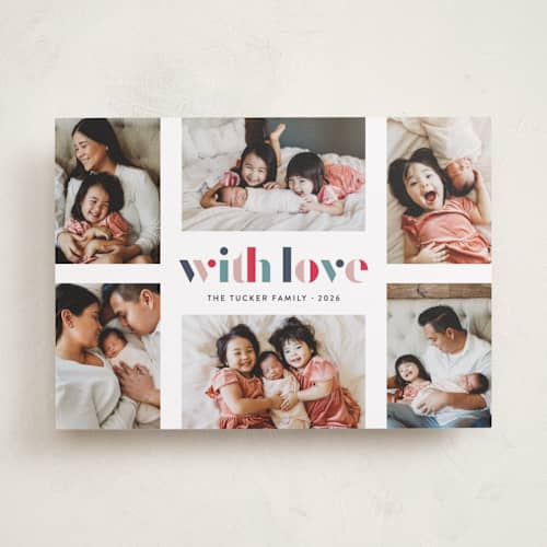 This is a marine valentines day with standard by Lauren Chism called bright hues printing on recycled smooth signature in standard