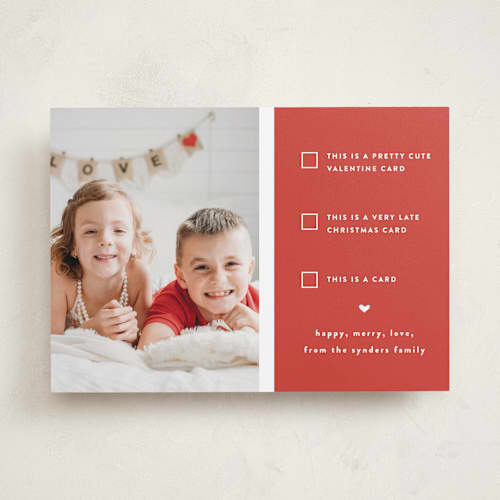 This is a cherry valentines day with standard by Susan Brown called pick one printing on recycled smooth signature in standard