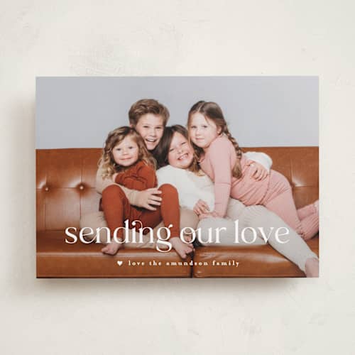 This is a icing valentines day with standard by Leah Ragain called understated printing on recycled smooth signature in standard