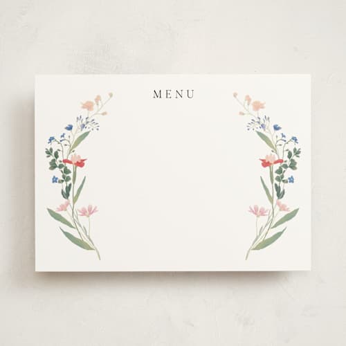 This is a spring blank hosting stationery with standard by Elly called botanical printing on signature in standard
