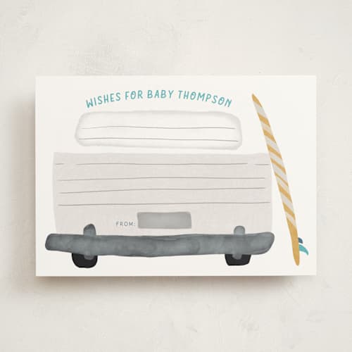 This is a sun baby shower activity cards with standard by Jenna Holcomb called baby on board printing on signature in standard