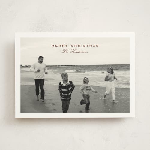 This is a pecan photo christmas cards with standard by chocomocacino called flatkaka printing on signature in standard