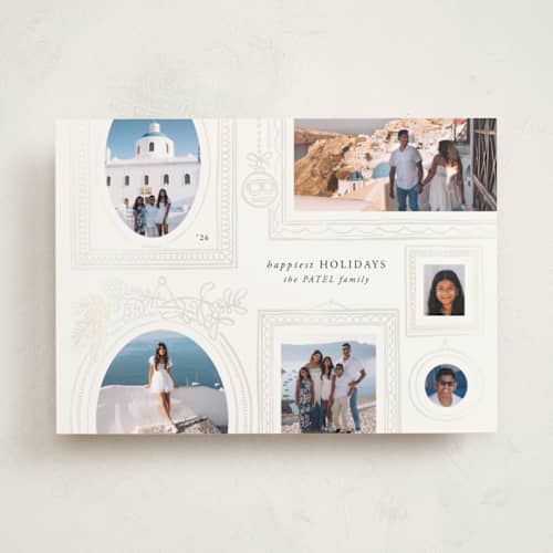 This is a snow gloss press holiday cards with gloss press by Leia Matt called gallery wall printing on signature in standard
