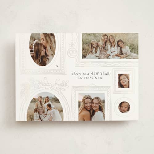 This is a snow gloss press holiday cards with gloss press by Leia Matt called gallery wall printing on signature in standard