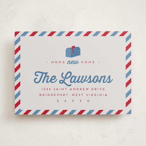 This is a berry moving announcements with standard by Lea Delaveris called mail time printing on signature in standard