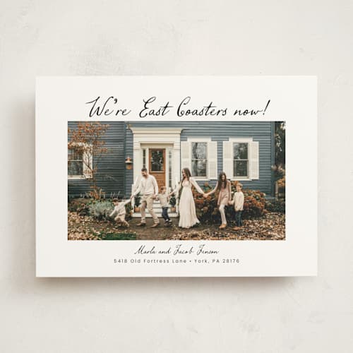 This is a coal moving announcements with standard by Deborah Chou called east coasters printing on signature in standard