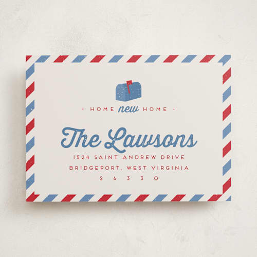This is a berry moving announcements with standard by Lea Delaveris called mail time printing on signature in standard